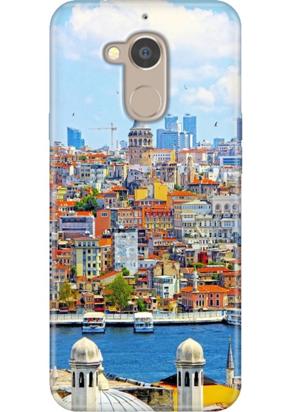 General Mobile Gm 8 Uyumlu Kılıf Desenli Silikon Renkli Tpu Uv Istanbul