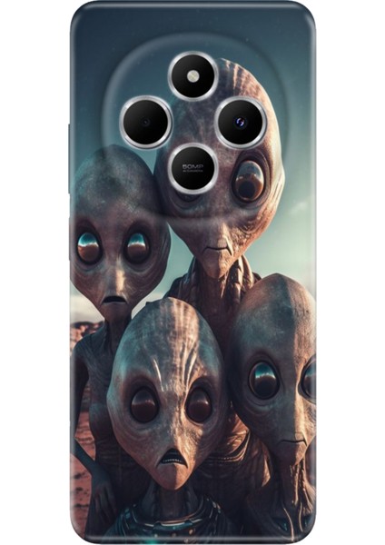 Xiaomi Redmi 14C Kılıf Renkli Rubber Desenli Silikon Ufo