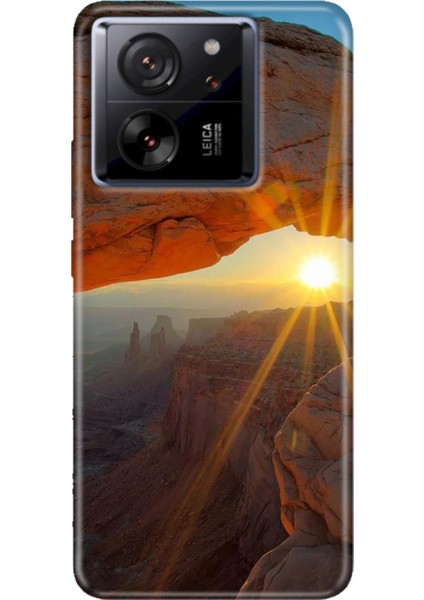Xiaomi Mi 13T - 13T Pro Kılıf Desenli Ermer Silikon Sun