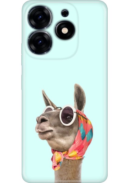 Tecno Spark 10 Pro Kılıf Renkli Temalı Tarz Silikon Deve
