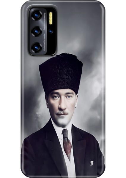 Reeder P13 Blue 2021 Kılıf Desenli Kapak Silikon Cover Atatürk