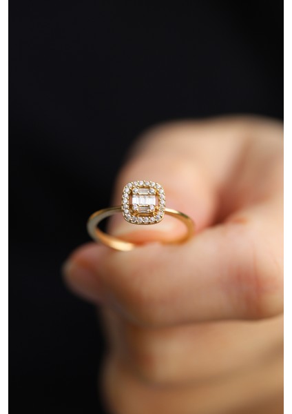 14 Ayar Altın Ince Baget Yüzük indirimleri