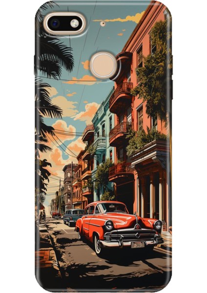 General Mobile Gm 8 Go Kılıf Desenli Silikon Renkli Tpu Uv Küba