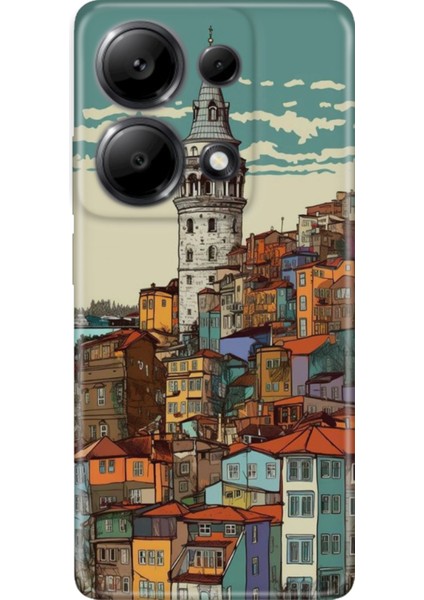 Xiaomi Redmi Note 13 Pro 4g Kılıf Renkli Tasarım Esnek Silikon Galata