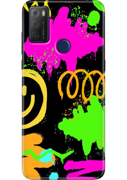 Tcl 20E Kılıf Desenli Silikon Kampanyalı Kapak Smile