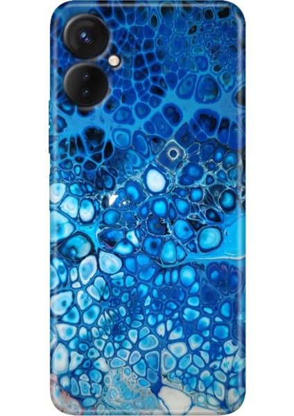 Tecno Camon 19 Neo Kılıf (CH6I) Uyumlu Desenli Silikon Derin Mavi