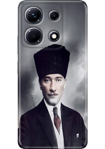 Infinix Note 30 Kılıf Desenli Baskılı Esnek Silikon Kapak Atatürk