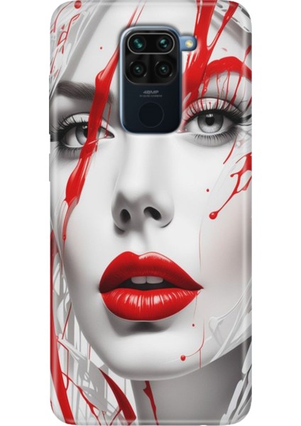 Xiaomi Redmi Note 9 6.53" Kılıf Desenli Tasarım Silikon Lady