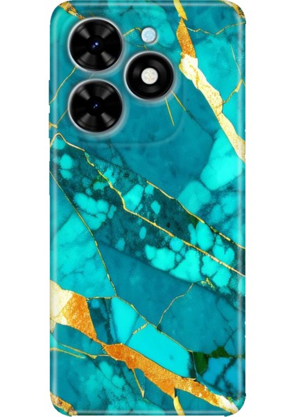 Tecno Spark Go 2024 Kılıf Baskılı Esnek Silikon Kapak Prag Mermer