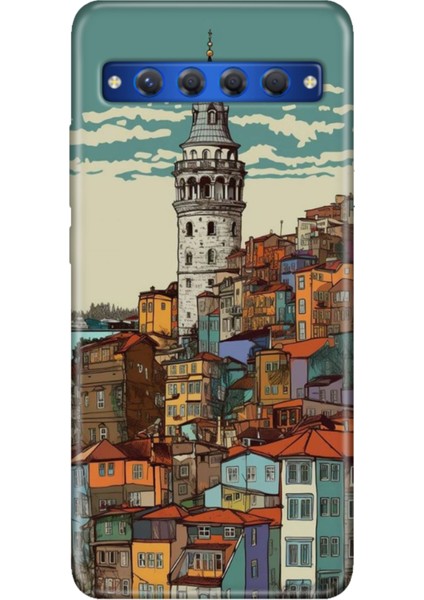 Tcl 10 Plus Kılıf Desenli Silikon Renkli Tpu Case Galata