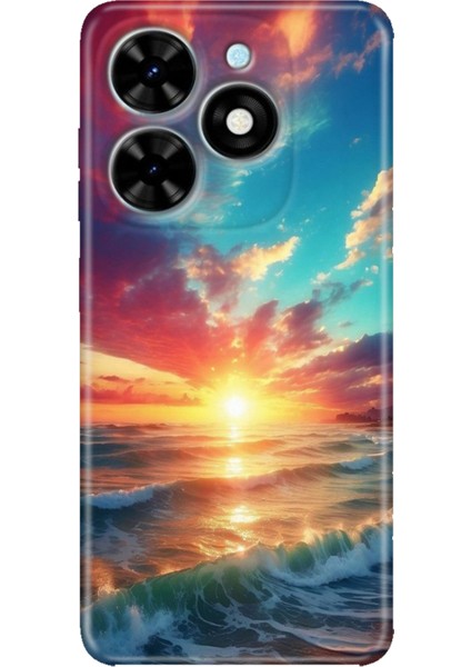 Tecno Spark Go 2024 Kılıf Baskılı Esnek Silikon Kapak Okyanus