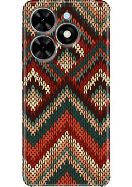 Tecno Spark Go 2024 Kılıf Baskılı Esnek Silikon Kapak Zikzak