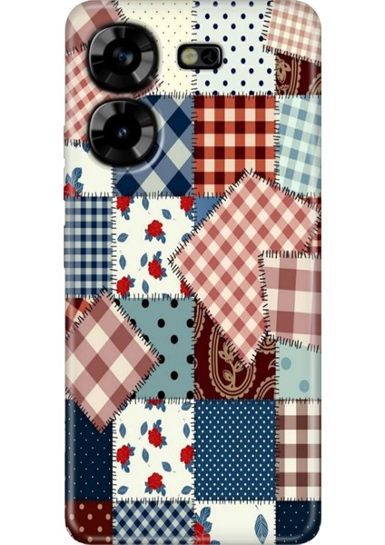 Tecno Pova 5 Kılıf Renkli Esnek Silikon Yama