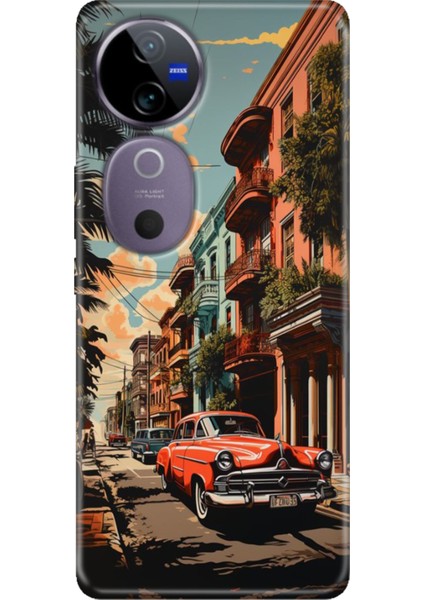Vivo V40 Kılıf Desenli Temalı Esnek Silikon Küba