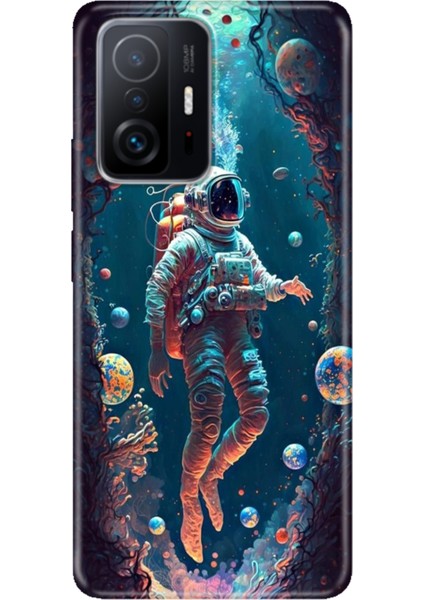 Xiaomi Mi 11T - 11T Pro Kılıf Desenli Design Silikon Astronot
