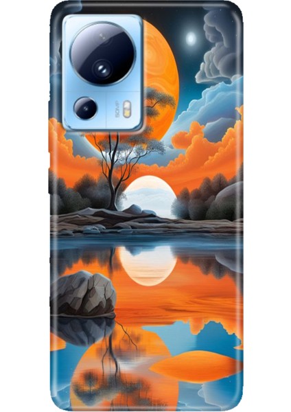 Xiaomi Mi 13 Lite Kılıf Desenli Mi 13 Lite Design Silikon Afrika