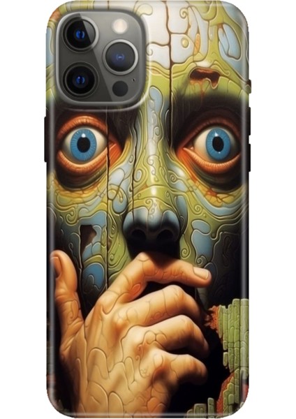 Apple iPhone 12 Pro Kılıf Tasarım Baskılı Silikon Iluzyon