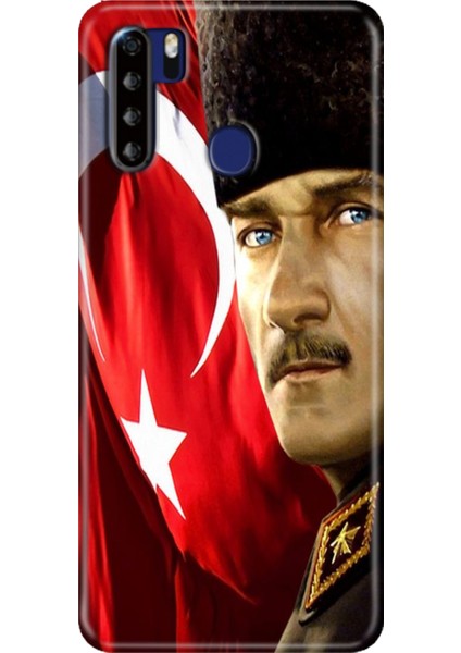 Reeder P13 Blue Max Kılıf Desenli Kapak Baskı Uv Mustafa Kemal