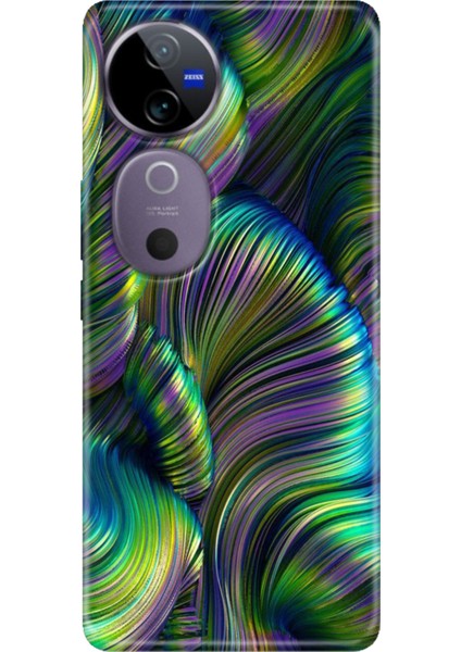 Vivo V40 Kılıf Desenli Temalı Esnek Silikon Holographic