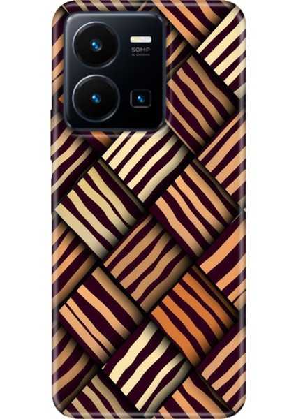 Vivo Y22S -Y35 Kılıf Desenli Kapak Renkli Tpu Uv Leo