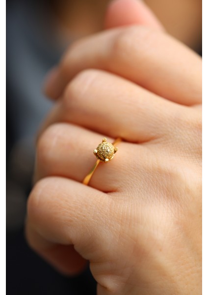 14 Ayar Altın Cimarlı Dorika Tektaş Yüzük fırsatları