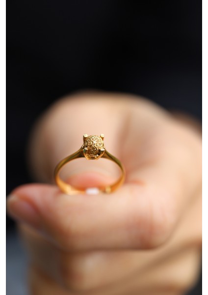 14 Ayar Altın Cimarlı Dorika Tektaş Yüzük indirimleri