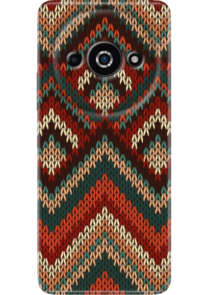 Xiaomi Poco C61 Kılıf Tasarım Baskılı Silikon Zikzak