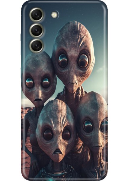 Samsung Galaxy S21 Fe Kılıf Desenli Kapak Renkli Tpu Uv Ufo