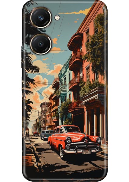 Vivo Y18 Kılıf Desenli Silikon Vivo Y18 Kapak Küba