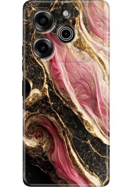 Tecno Pova 6 Pro Kılıf Renkli Baskı Yumuşak Kapak Esnek Silikon Seattle Mermer