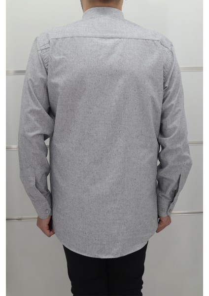 Fistan Store Erkek Düz Klasik Kesim Rahat Kalıp Tek Cepli Kışlık Kaşmir Gömlek modelleri