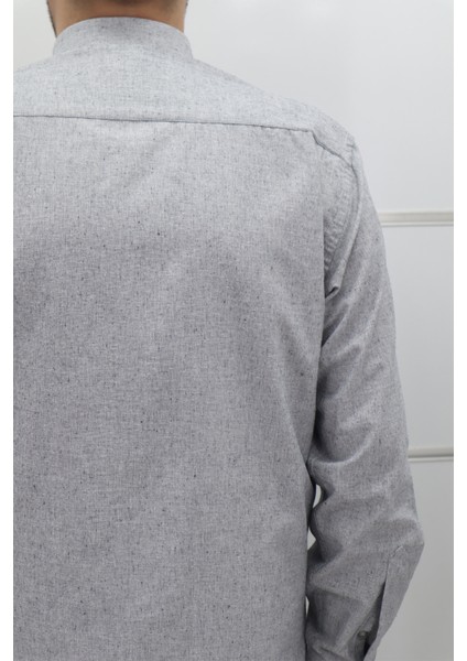 Fistan Store Erkek Düz Klasik Kesim Rahat Kalıp Tek Cepli Kışlık Kaşmir Gömlek fırsatları
