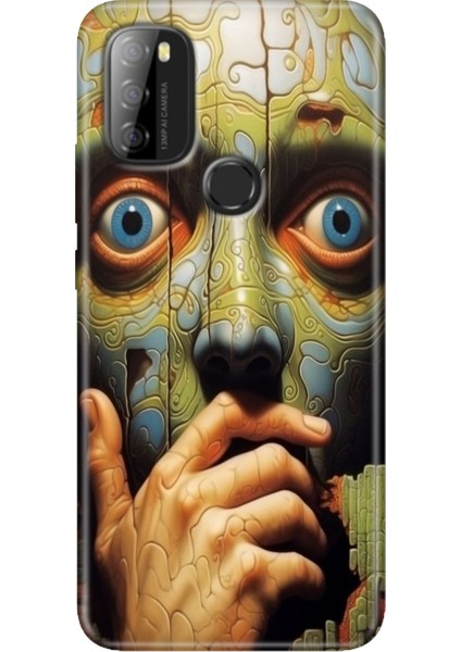 Reeder P13 Blue Max 2021 Kılıf Rubber Baskı Silikon Cover Iluzyon