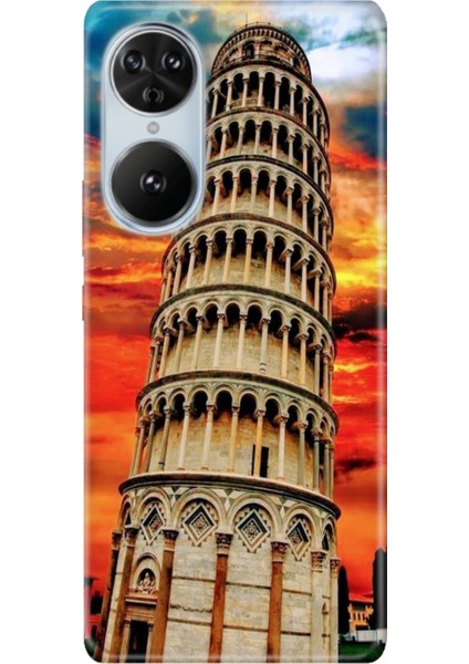 Reeder S19 Max Pro S Edge Kılıf Desenli Kapak Baskı Pizza Kulesi