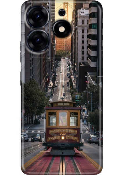 Tecno Spark 20 - 20C Kılıf Renkli Temalı Tarz Silikon California