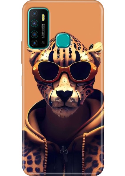 Infinix Hot 9 Kılıf Renkli Tpu Tam Uyum Silikon Tiger