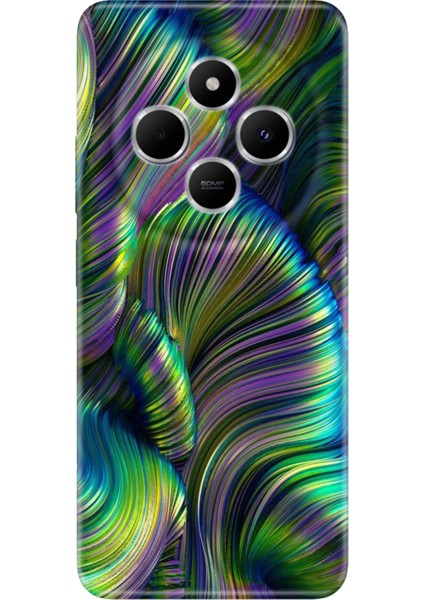 Xiaomi Redmi 14C Kılıf Renkli Rubber Desenli Silikon Holographic