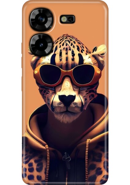 Tecno Pova 5 Kılıf Renkli Esnek Silikon Tiger