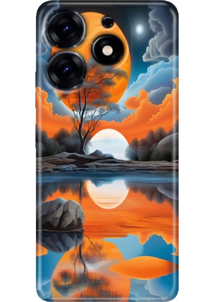 Tecno Spark 10 Pro Kılıf Renkli Temalı Tarz Silikon Afrika