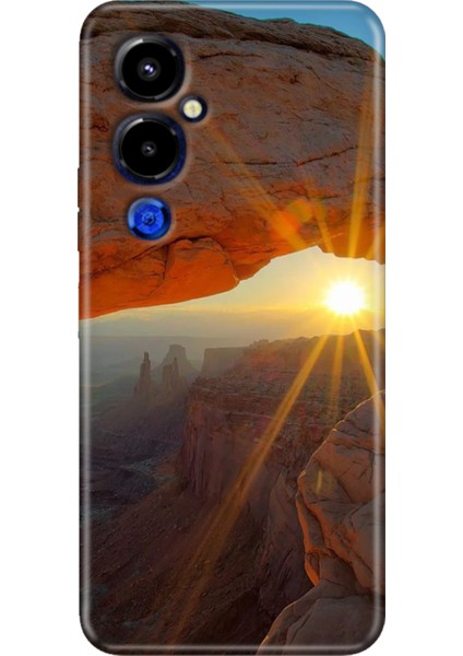 Tecno Pova 4 Pro Kılıf Renkli Temalı Pova 4 Pro Silikon Sun