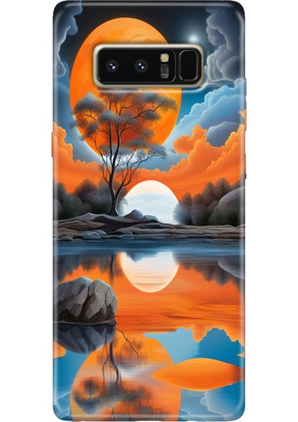 Samsung Galaxy Note 8 Kılıf Renkli Temalı Note8 Silikon Afrika