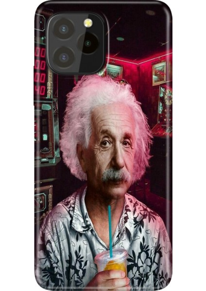 Oukitel C21 Pro / Plus Uyumlu Kılıf Desenli Silikon Renkli Tpu Uv Albert