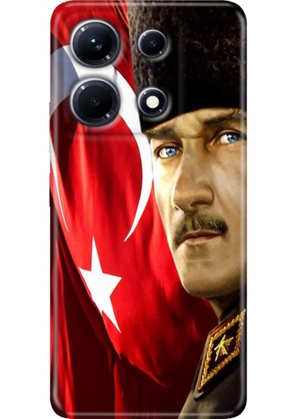 Infinix Note 30 Pro Kılıf 6.67" Desenli Baskılı Esnek Silikon Kapak Mustafa Kemal