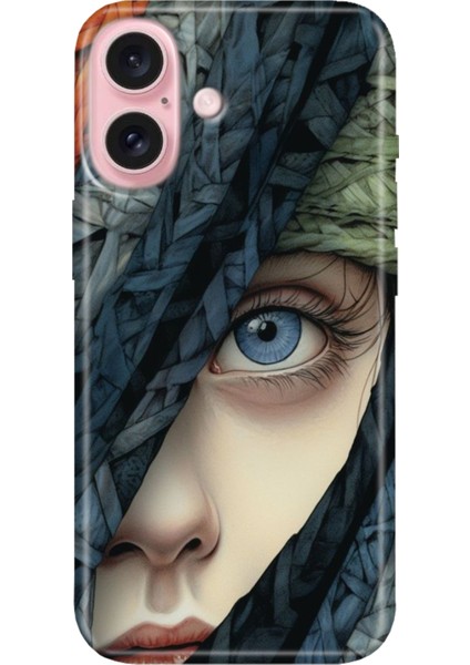 iPhone 16 Plus Kılıf Silikon Desenli Kalıplı Case Siluet