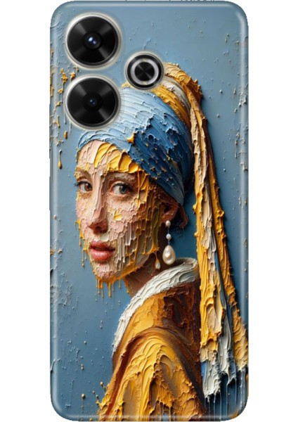 Xiaomi Redmi 13 4g Kılıf Renkli Tpu Baskı Ermer Silikon Inciküpeli