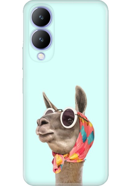 Vivo Y17S Kılıf Desenli Kapak Renkli Silikon Cvr Deve