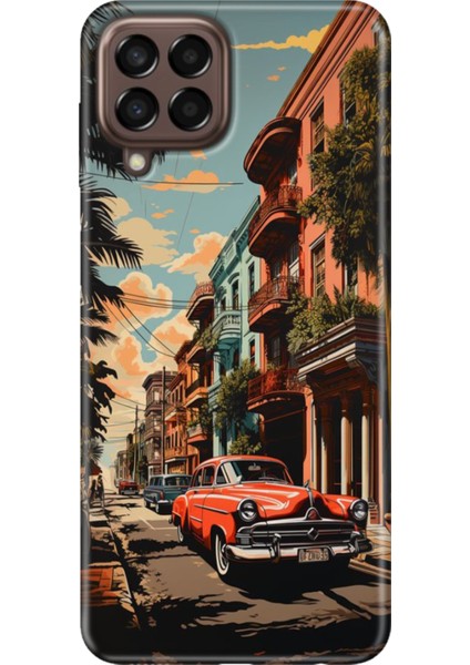 Samsung Galaxy M33 Kılıf Baskılı Esnek Silikon Kapak Küba