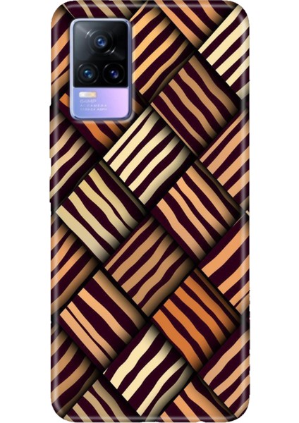 Vivo V21 Kılıf 6.44 Inc Desenli Silikon Esnek Uyumlu Kapak Leo