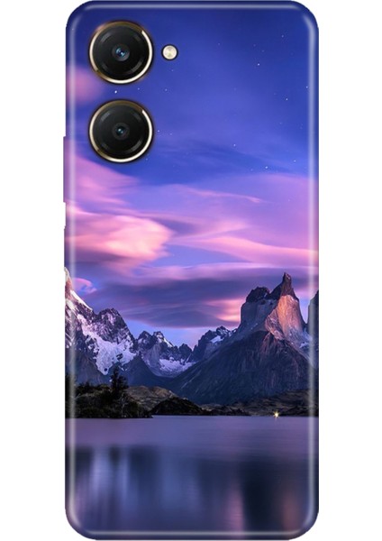 Vivo Y18 Kılıf Desenli Silikon Vivo Y18 Kapak Kuzey