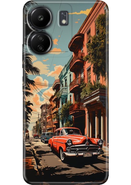 Xiaomi Redmi 13C - Poco C65 Kılıf Renkli Esnek Silikon Küba